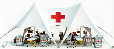 Шатер - тент "Звезда" для медицинских пунктов,мобильных укрытий