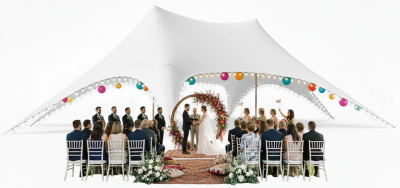 Шатер - тент "Звезда" для свадебных церемоний,выездных регистраций